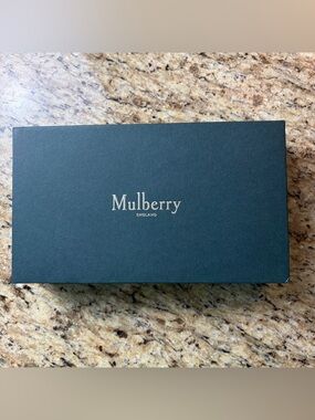 Mulberry Deep Teal Box  for sunglasses or small accessories with Silver Logo